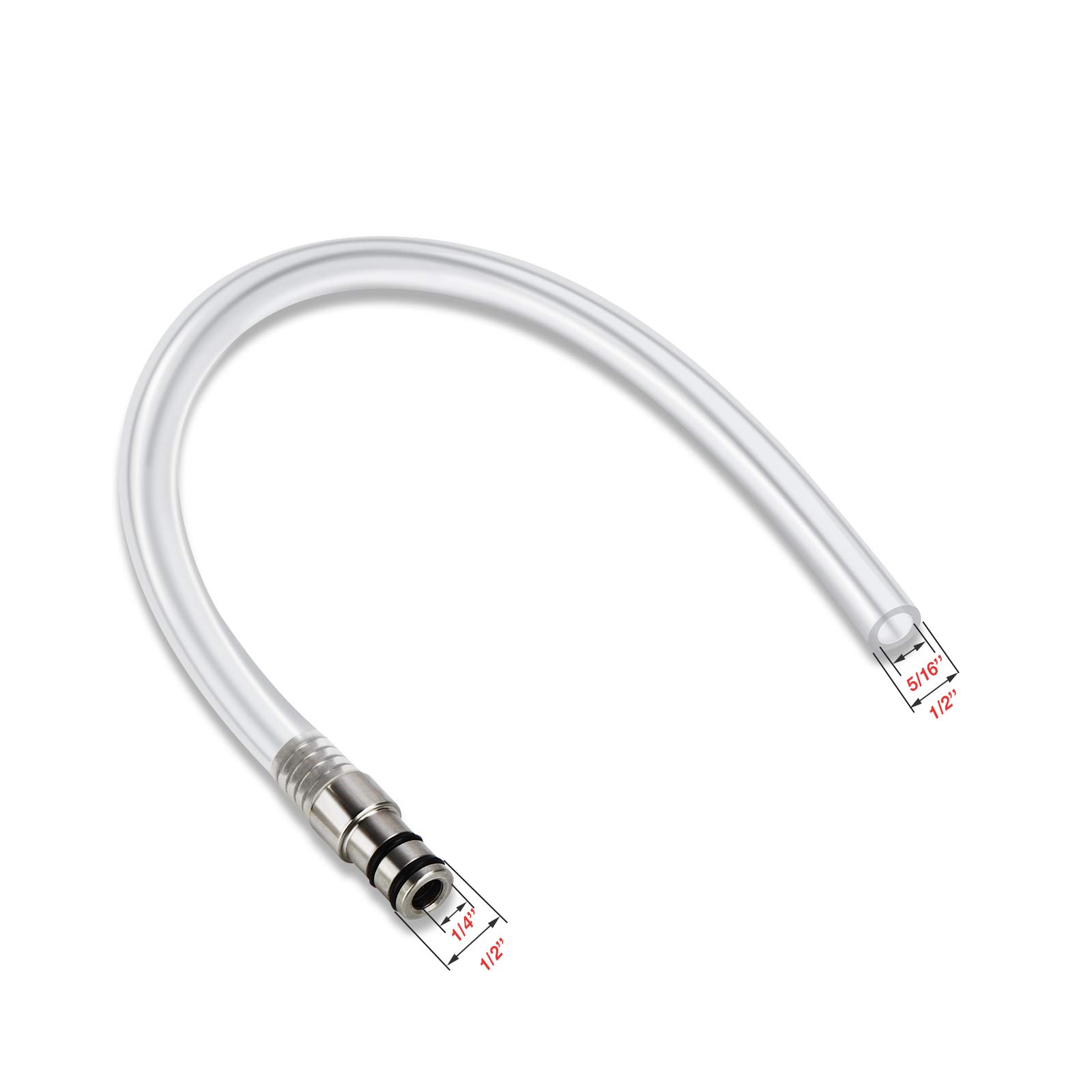 MRbrew Growler Filler, 12'' CuttoLength Stainless Fitting Beer Jug