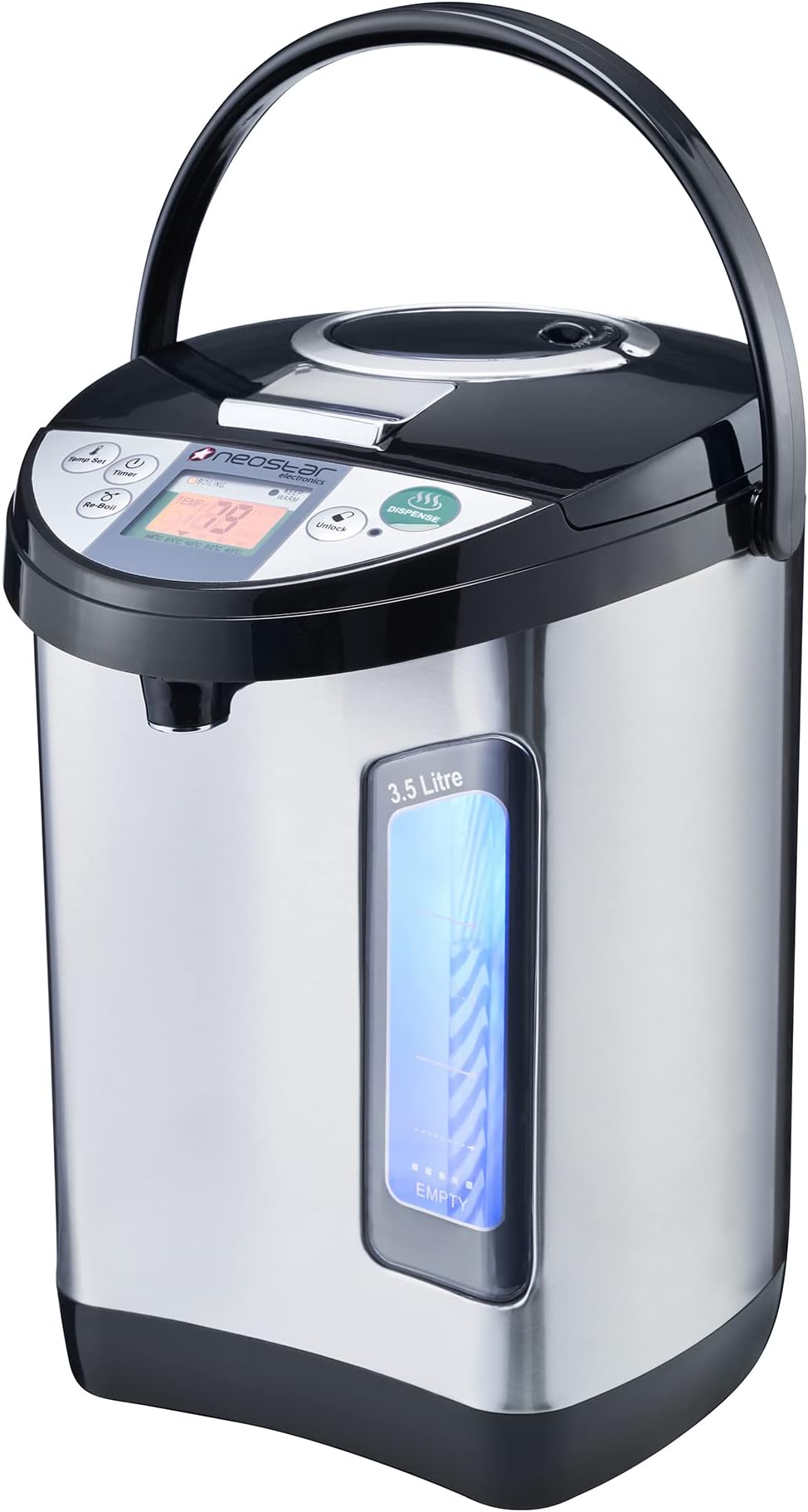 Perma Therm Instant Hot Water Dispenser: Fast Rapid Boil - 3.5 Litre Capacity 12 Cup Electric Instant Kettle Urn. Perfect for Home or Office