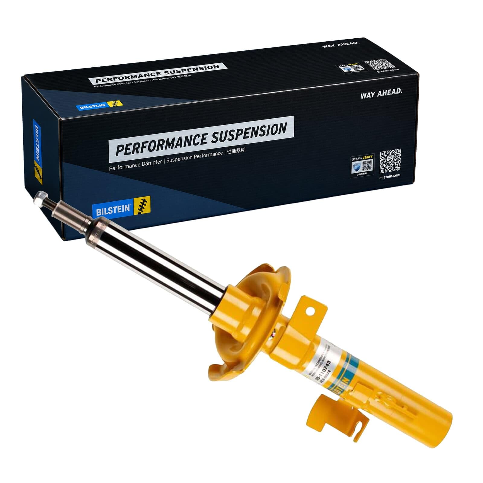 BILSTEIN 35-110743 Amortiguador Delantero, derecha Presión de gas Compatible con VOLVO V50 545, FORD Focus Mk2 Familiar DA, FFS, DS Focus Mk2 Hatchback DA, HCP, DP, MAZDA 3 BK