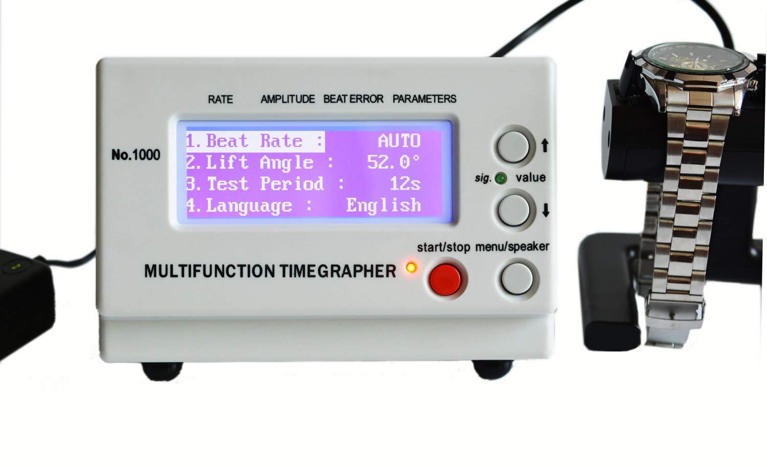 LLF Montre Timegrapher Multi Fonction Numéros Numéros Numéros 1000 (Europe Plug)