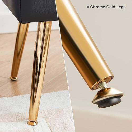 Miniatura 7 de Banco de almacenamiento con banco de almacenamiento para dormitorio, banco de pie de cama, banco de entrada, banco otomano de almacenamiento, 40