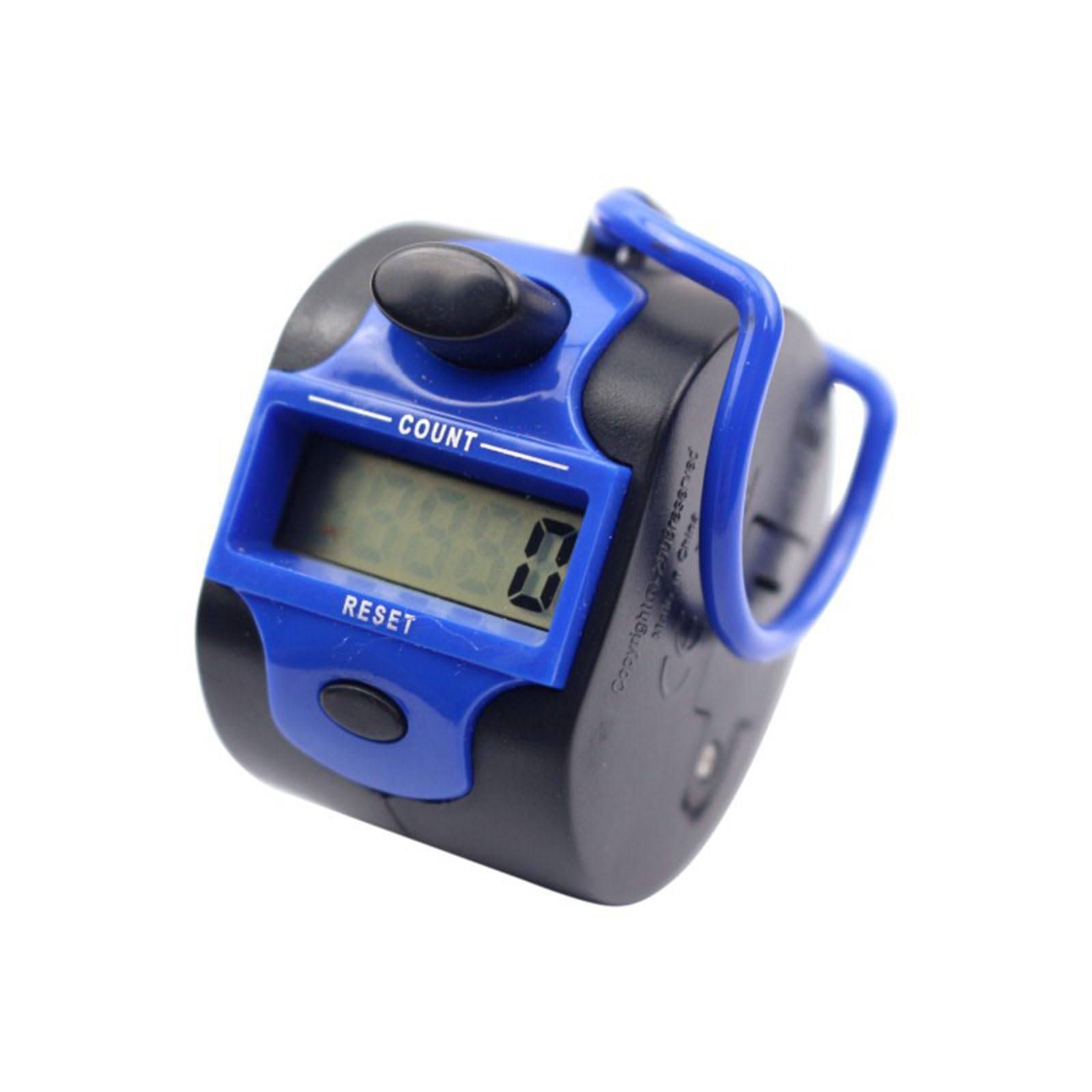 Kaeltsyn Blue Tasbeeh Counter Finger Electronic Counting Tool Multifunction Counters Clickers Portable Resettable Clickers Ergonomic Chooser