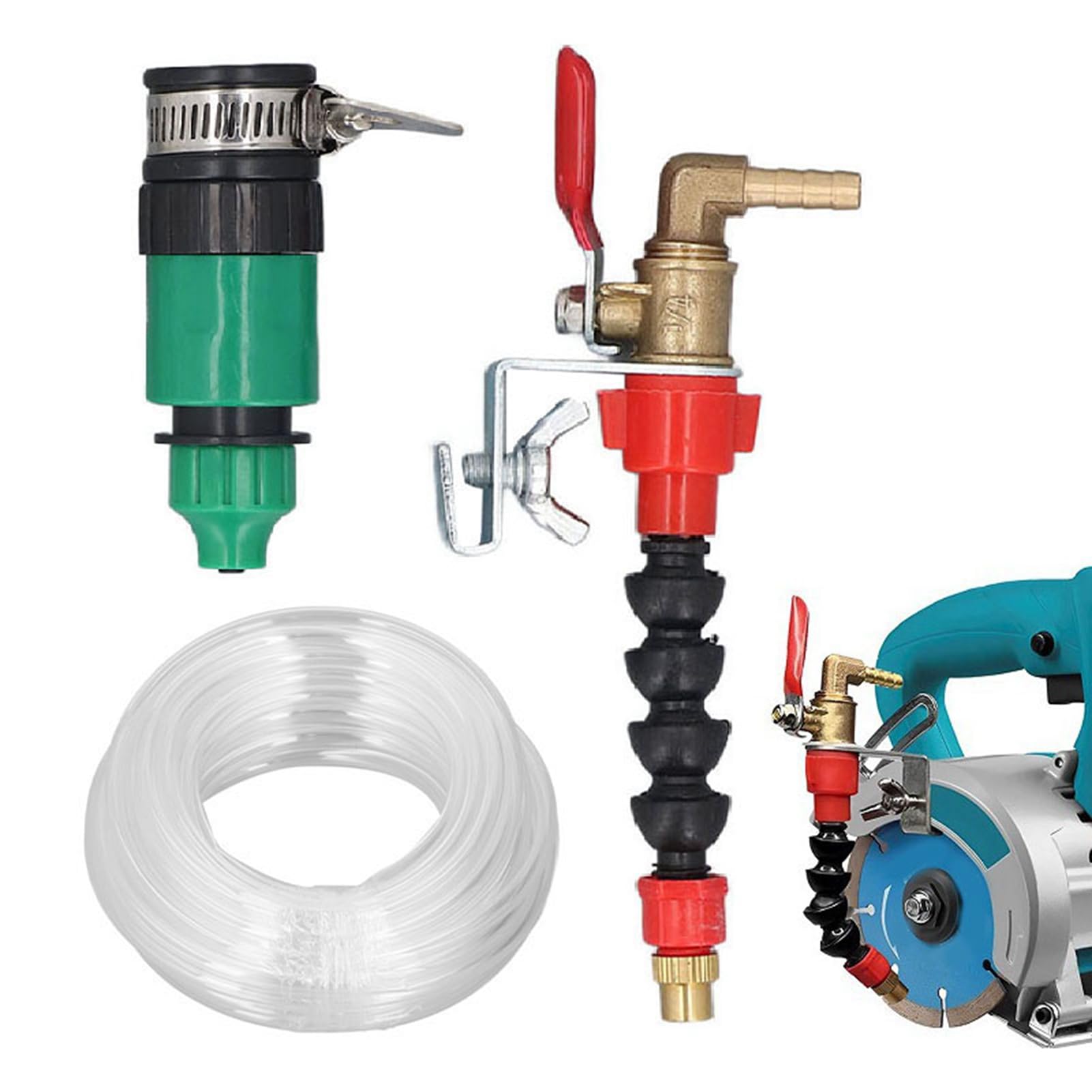 Pulvérisateur d'eau pour Meuleuse d'angle, Buse D'arrosage Anti-poussière avec Tuyau de 3 Mètres pour Machine de Découpe, Installations de Refroidissement et Surfaces de Nettoyage