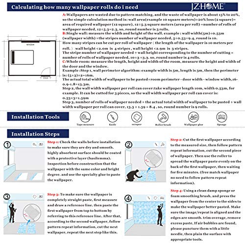 Jz·home Jz122 Luxury Damask Wallpaper Silver/Brown Metal Lace Embossed Wallpaper Bedroom Living Room Hotels Wall Decoration 20.8" X 393.7" #TOP6