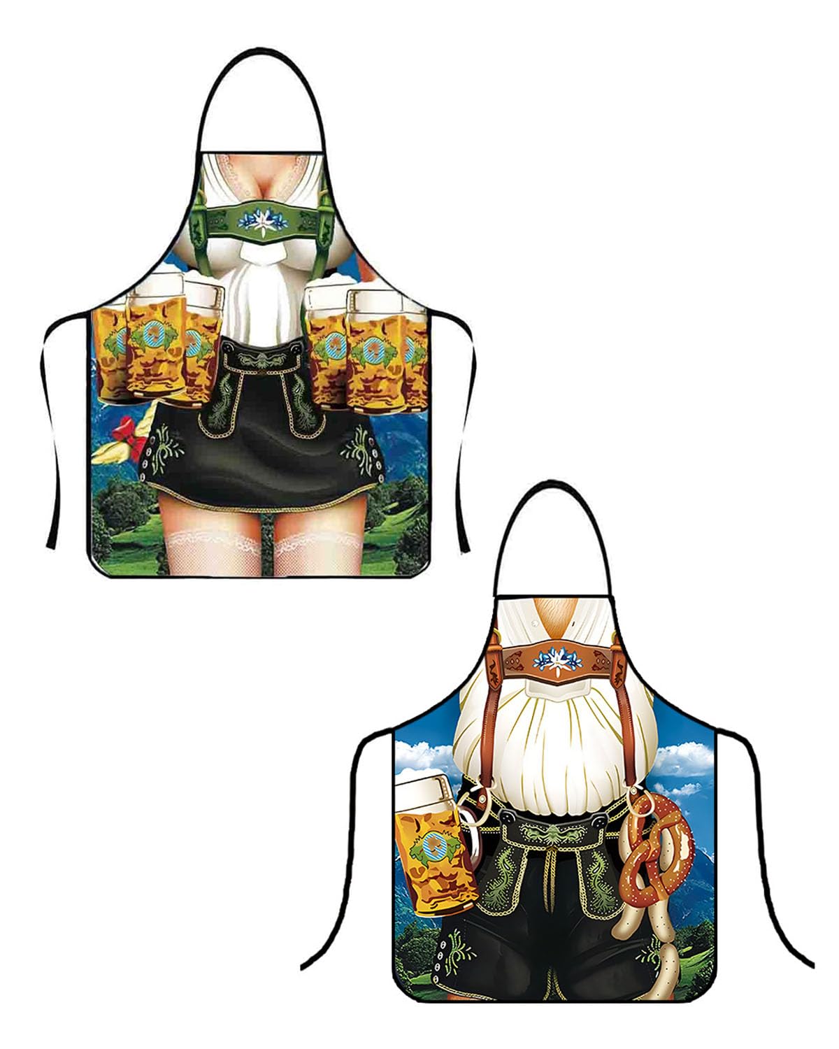 BNREOZA Kochschürze, Fun BBQ Schürze, Verstellbare Küchenschürze, Oktoberfest Schürze, Arbeit Malerei Schürze, Gartenarbeit Schürze, Keramik Kunst