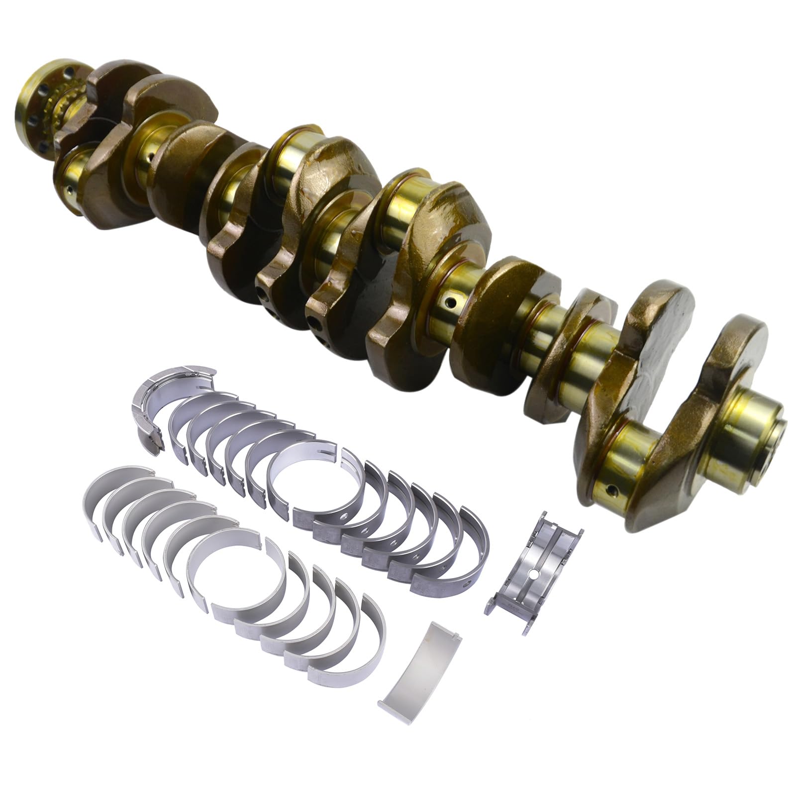 Vilebrequin avec paliers principaux et de bielle 11217799970 11217809375 Compatible avec N57D30 Série 7 F01 730D/735D Série 5 F10 530D Série 3 F30 330D/335D X6 3.0D/3.5D