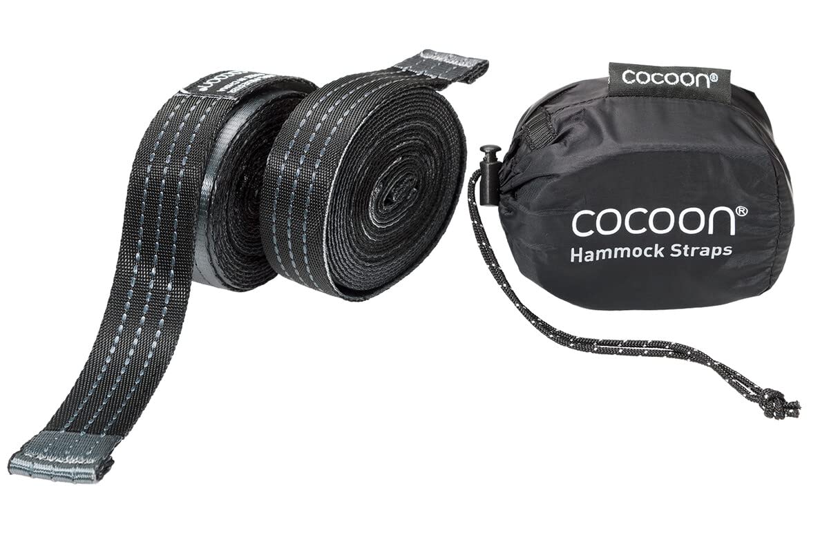 Cocoon Kit de Fixation pour hamac, Noir