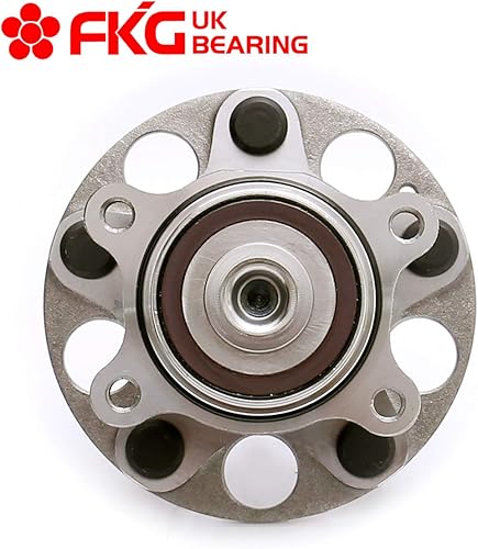 Miniatura 4 de FKG 512257 Conjunto de cubo de cojinete de rueda trasera para Honda Civic 2006-2011 (ABS LX DX GX solo 1.8L), juego de 5 lengüetas de 2