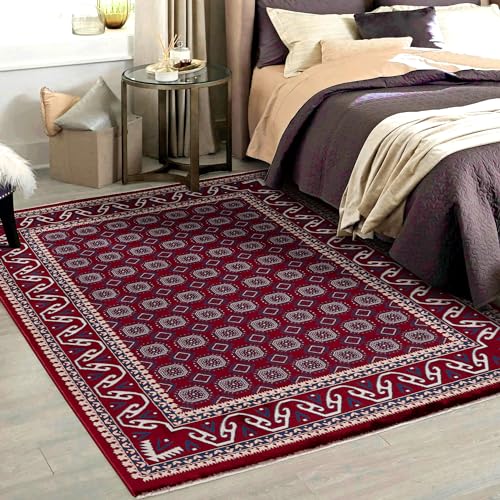 Mynes Home Klassischer Orient Teppich Hochwertiger Webteppich Rot Hell Dunkel mit Orientalischem...