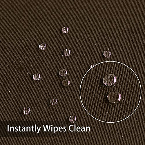 Image of Obstal 210GSM Rectangle Table Cloth, Chocolate, 60 x 84 Inch | Heavy Duty Water Resistance Microfiber Tablecloth, Decorative Fabric Table Cover for Outdoor and Indoor Use
