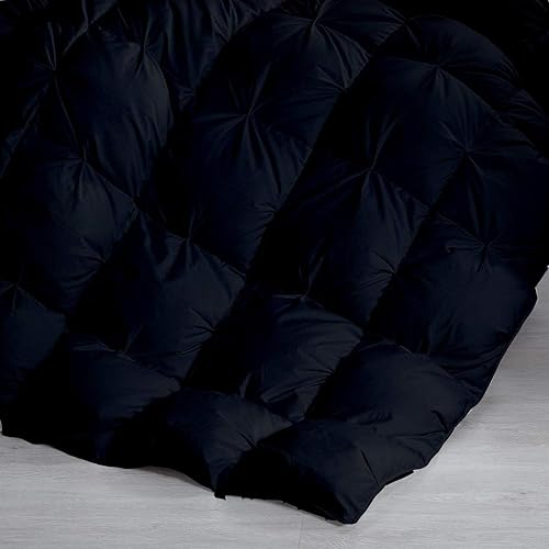 Miniatura 7 de Juego de edredón plisado prémium de 3 piezas extra largo de plumón alternativo de 500 GSM, relleno 100% algodón egipcio, tamaño individualindividual