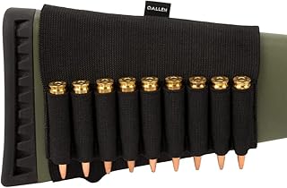 Allen Company Rifle Shell/Cartridge Buttstock Holder - Ammo Storage - Shooting Accessories - Black 6 x 3.5 inch - Allen Company