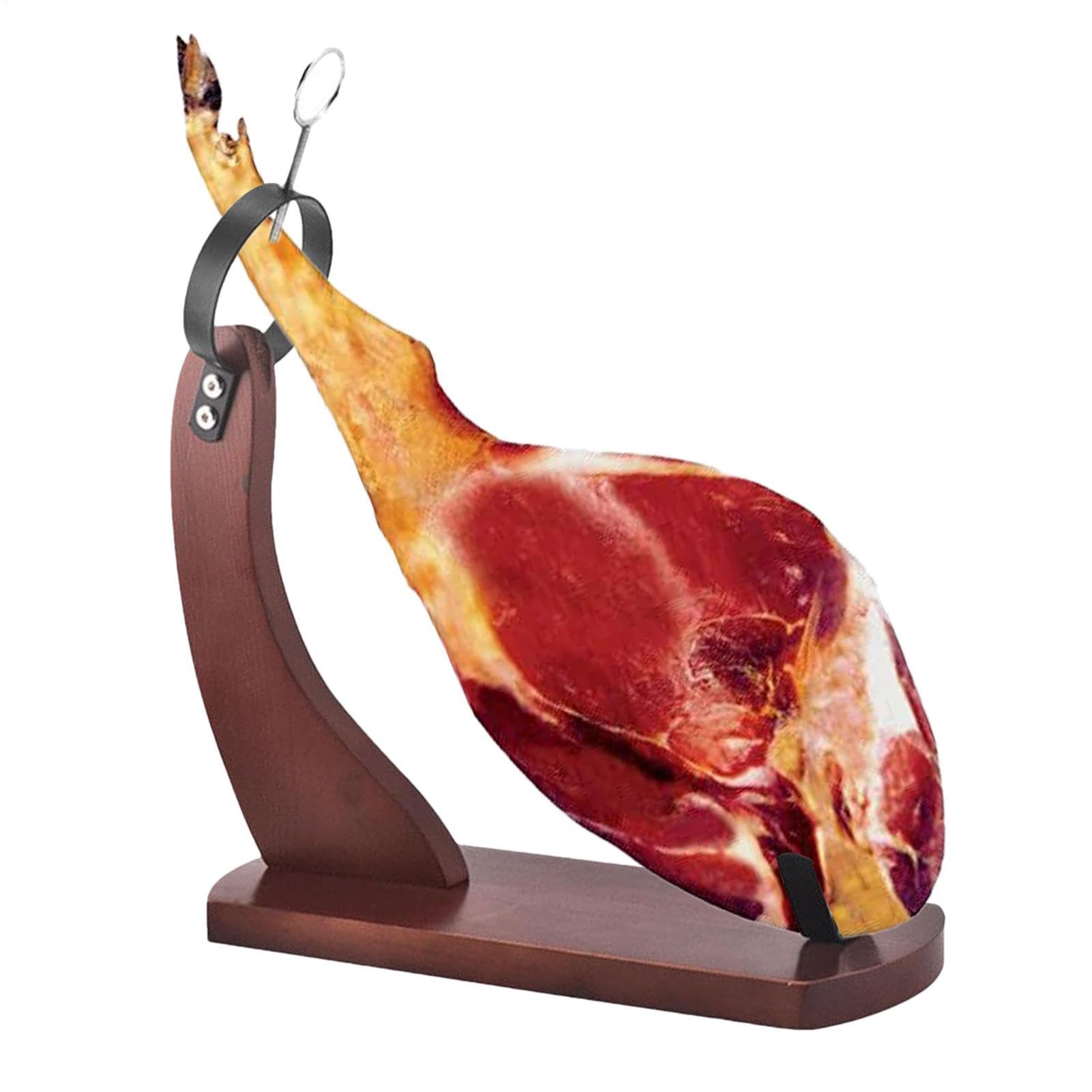 Generisch Support à jambon Espagne - Support en bois - Support à viande | professionnel - Ferrures métalliques de qualité supérieure - Accessoire de cuisine ultra fin et durable - Support fait à la m