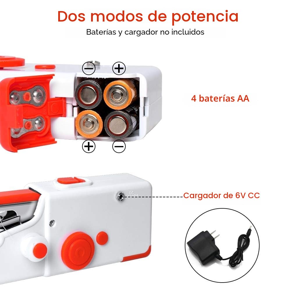 Máquina de Coser Portátil, Minimáquina de Coser Eléctrica con Puntada Rápida para Principiantes y Adultos, Fácil de Usar, Adecuada para Coser Ropa, Viajes Familiares y Bricolaje