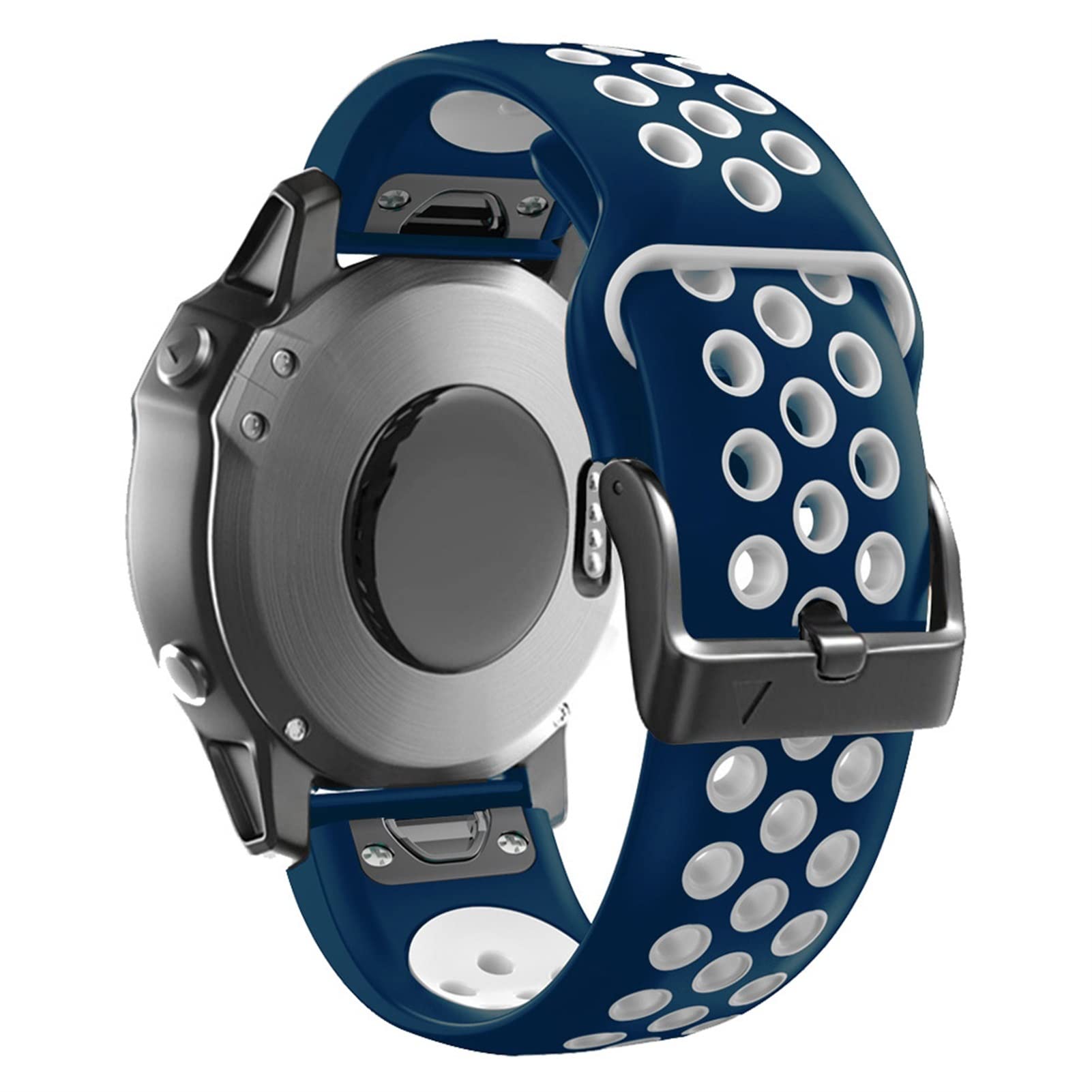 Bracelet 22mm silicone pour montre Garmin Fenix 6 Pro anti-irritation et anti-sueur