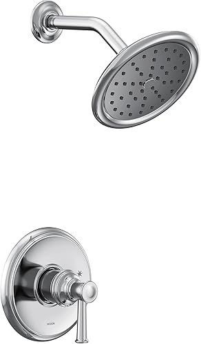 Moen UT2312EP Belfield M-CORE 2-Series 1-Handle - Kit de molduras de ducha con 1 mango, requiere válvula, cromado