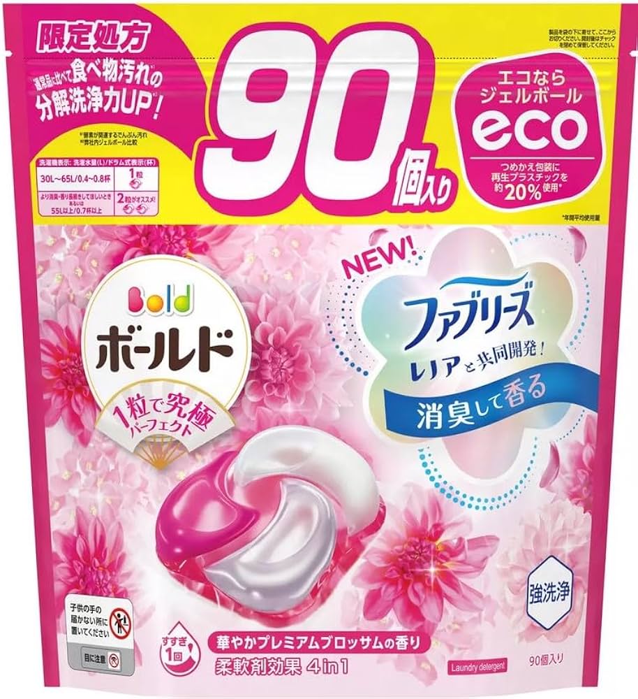 Amazon.co.jp: Bold ボールド ジェルボール 4D プレミアム 洗濯洗剤 詰