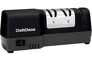 Chef'sChoice Electric Knife Sharpener: 3-Stage Diamond & Manual Sharpener