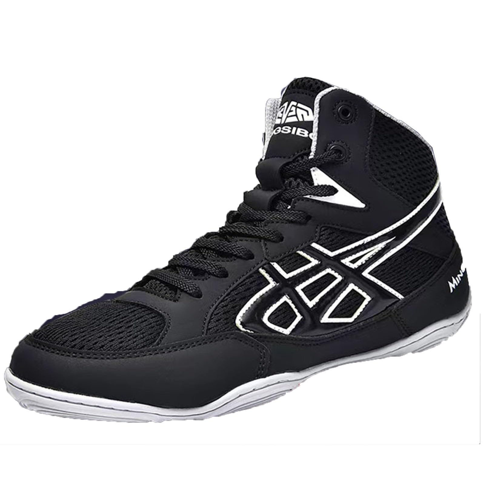 Chaussures de Lutte D'entraînement Respirant,Chaussures de Boxe Professionnelle pour Hommes Professionnel Résistant À l'usure,Chaussures de Musculation pour Adultes Et Jeunes