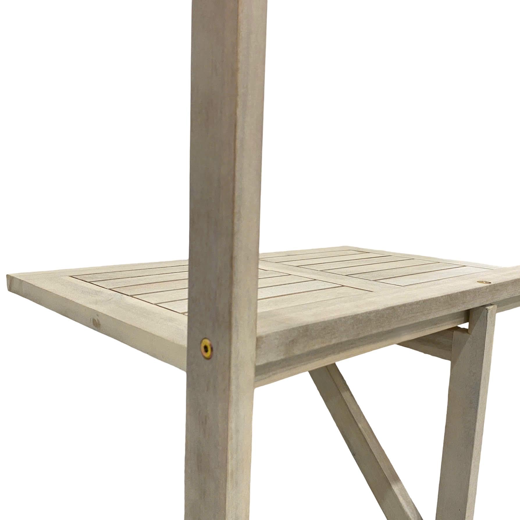 ESTEXO Balkonhängetisch Balkontisch Hängetisch 60x40 cm Klapptisch Balkon Tisch Weiß Klappbar
