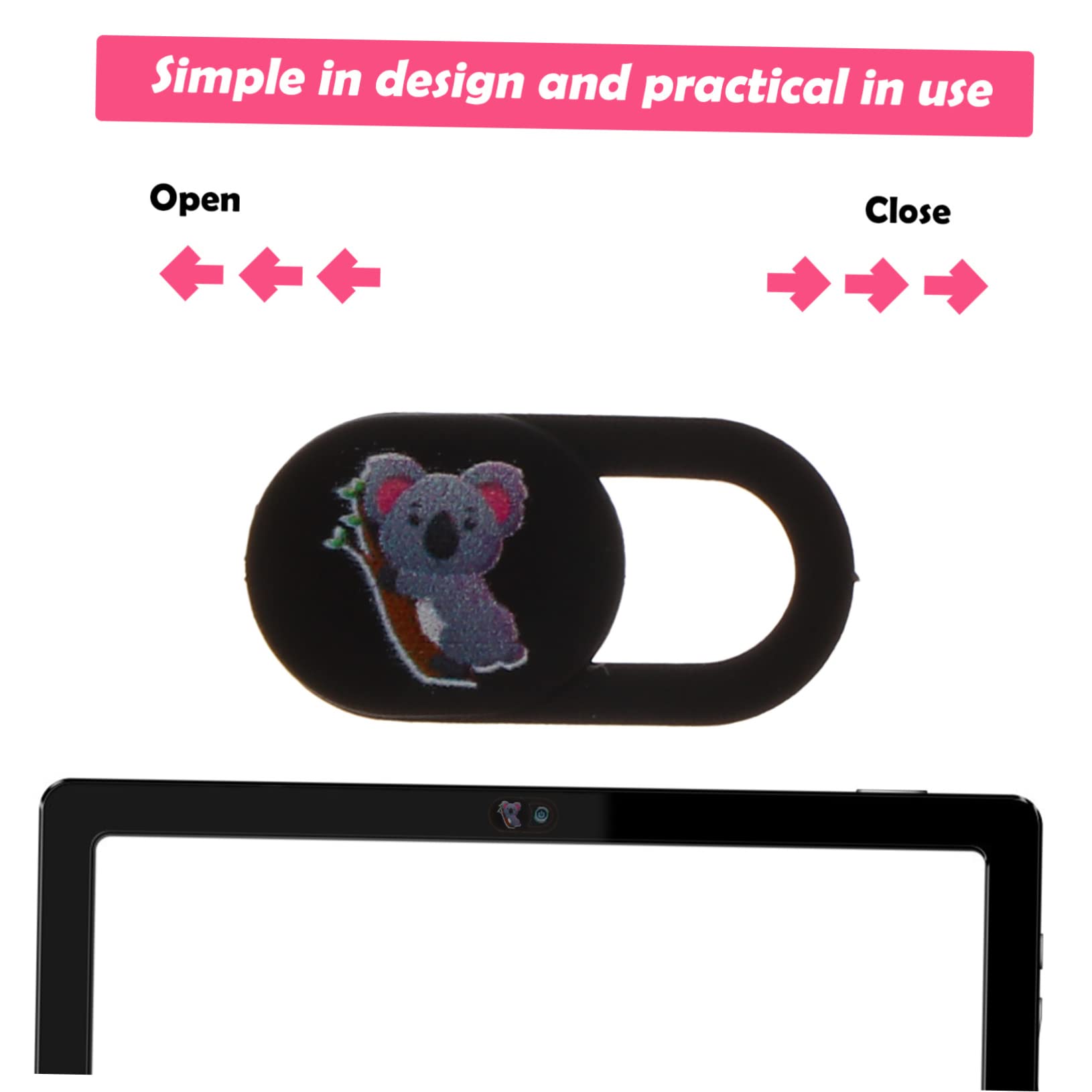 3piezas Cubiertas para Webcam De Privacidad Diseño De Protección Deslizante para Laptop Pc y Tablets Instalación Accesorios para Seguridad Línea