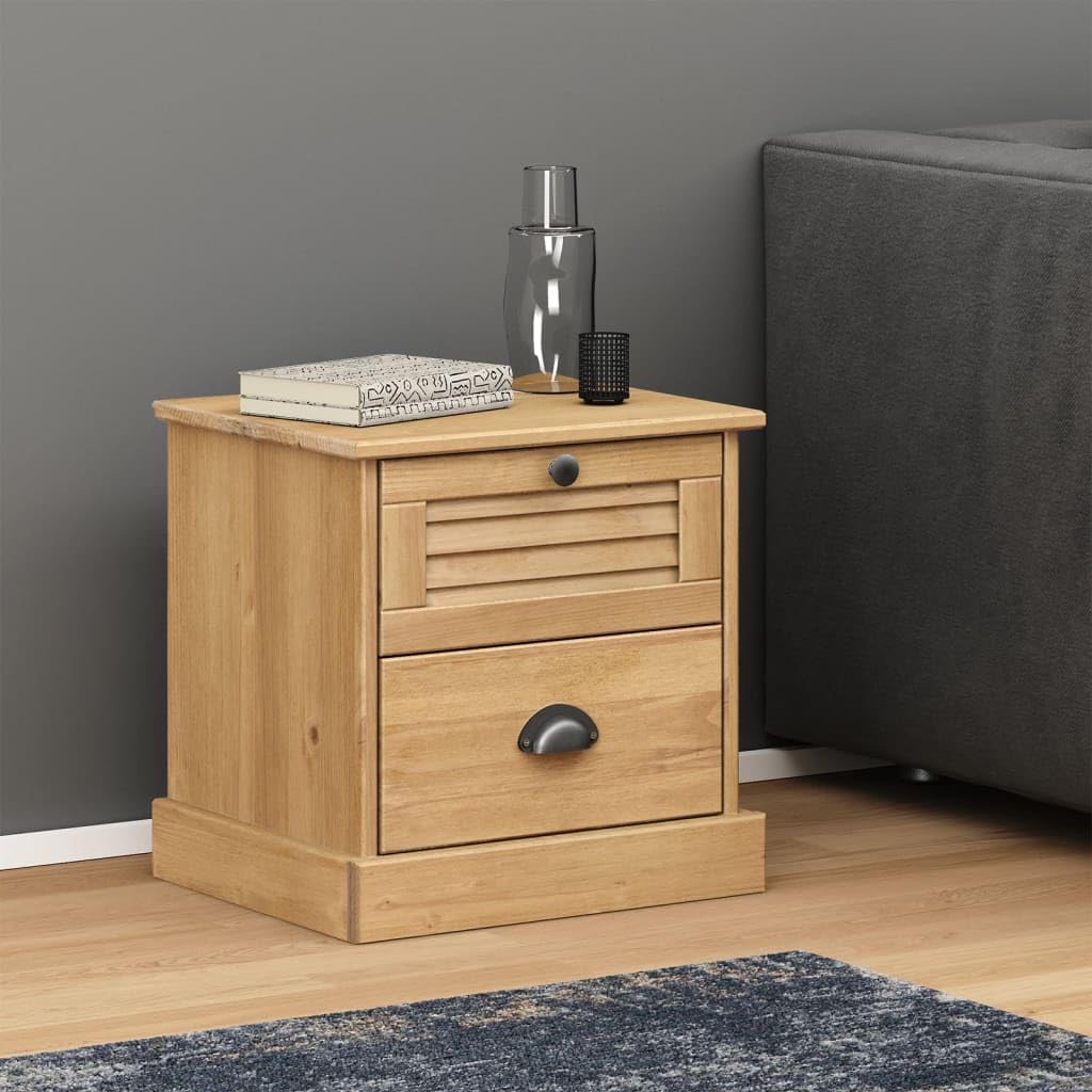 vidaXL Table de Chevet Vigo 42x35x42 cm Bois de pin Massif
