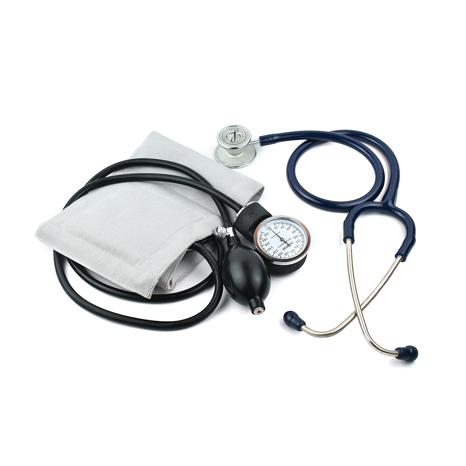 Doctor D Adult Blood Pressure Monitor With Double-heart Dual Chest Piece Blue Stethoscope-image-16