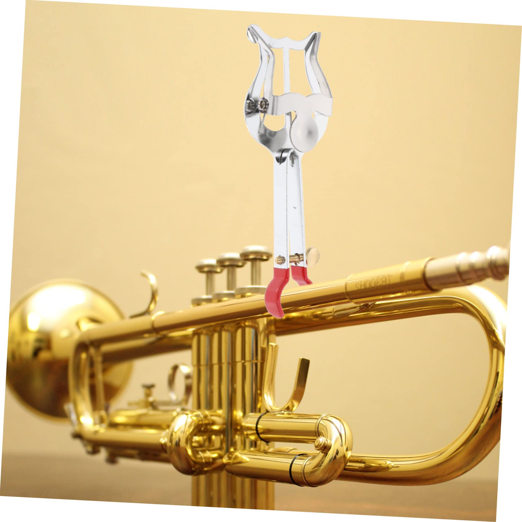 Abaodam 4stücke Silberner Musiknotenhalter Für Trompete Stabiler Notenclip Mit Kompaktem Design Für Musiker Schüler Und Instrumentalisten