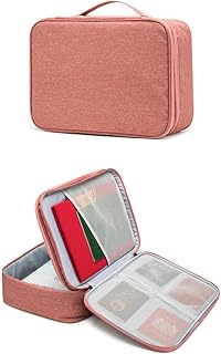 ONDIAN Bolsa de Documentos Bolsa de documento de alta capacidad Mujer Viajes Accesorios de materiales necesarios Supplio