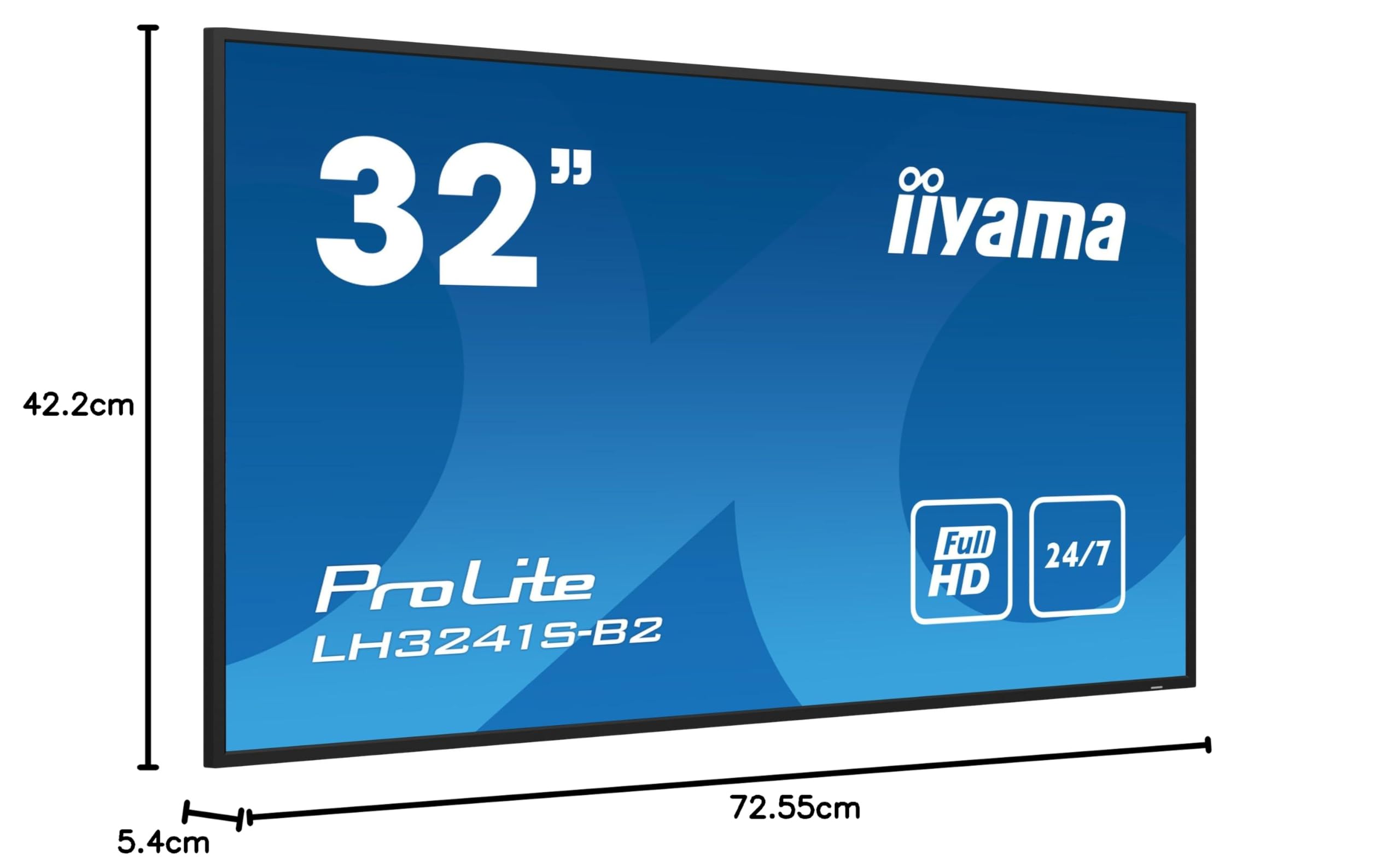 iiyama LH3241S-B2 visualizzatore di messaggi Design chiosco 80 cm (31.5") LED 350 cd/m? Full HD Nero 24/7