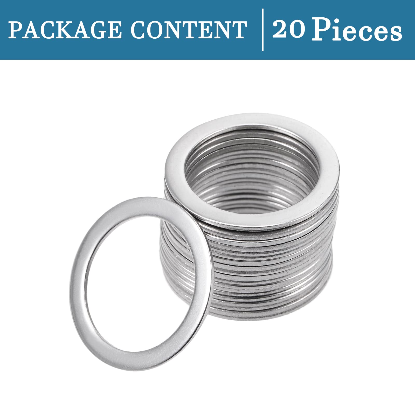 Sinzau 400 Pièces Rondelles Plates, 8 Tailles M2 M2.5 M3 M4 M5 M6 M8 M10 Assortiment