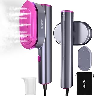 ELORTI Travel Steamer for Clothes, 2 in 1 Portable Handheld Steamer, 10 Seconds Heating, 1200W with Rotating Head, Compact... Price In India