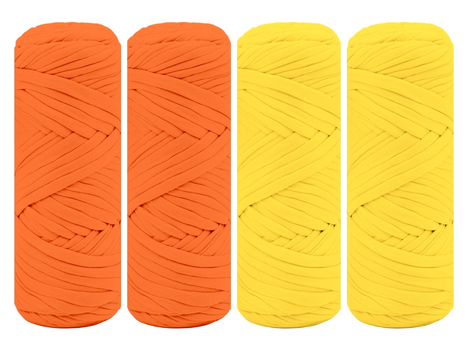 Maxee 400g T-Shirt Garn – 2 er Pack (je 200g/75m), Weiches Beilaufgarn zum Häkeln & Stricken – Farbintensiv & pflegeleicht, Ideal für Häkeltaschen/Körbe/Teppiche DIY Projekte, Handarbeiten und Deko