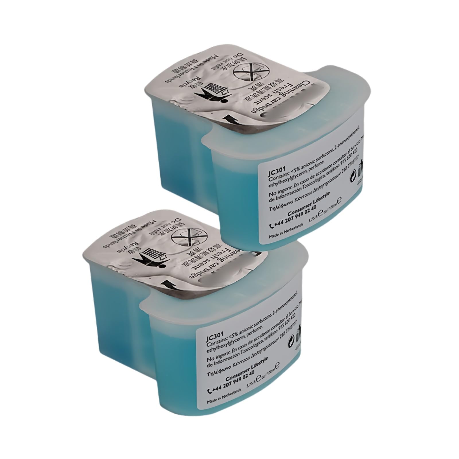 Compatible For Philips. Cartouches De Recharge Clean & Renew JC301, Nettoie Votre Rasoir Pour Une Hygiène Optimale, Élimine Les Particules Résiduelles De Cheveux Et De Peau, Liquide De Nettoyage Du Ra