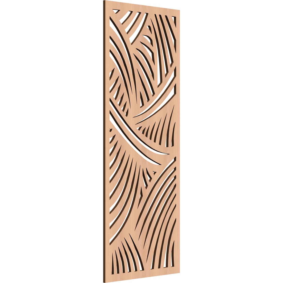 13 3/8"W x 34 3/8"H x 1/4"T Chester Decorative Fretwork Wood Wall Panels, Alder