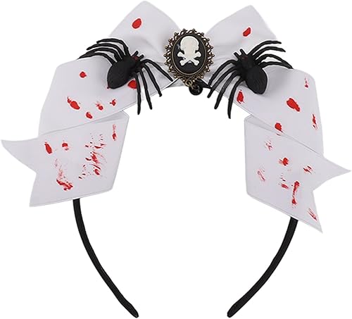 Miniatura 6 de ViaGasaFamido Diadema espeluznante para Halloween, duradera, resistente a la decoloración, diseño de esqueleto de mano de calavera para casa