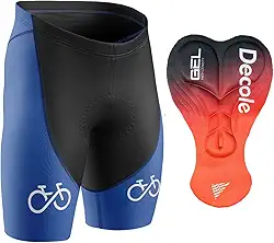 Bermuda Ciclismo Bike Forever Azul Forro Gel 3D Decole Conforto Profissional