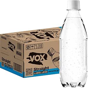 VOX(ヴォックス) 強炭酸水 ストレート 無糖 500ml ×24本 ラベルレス