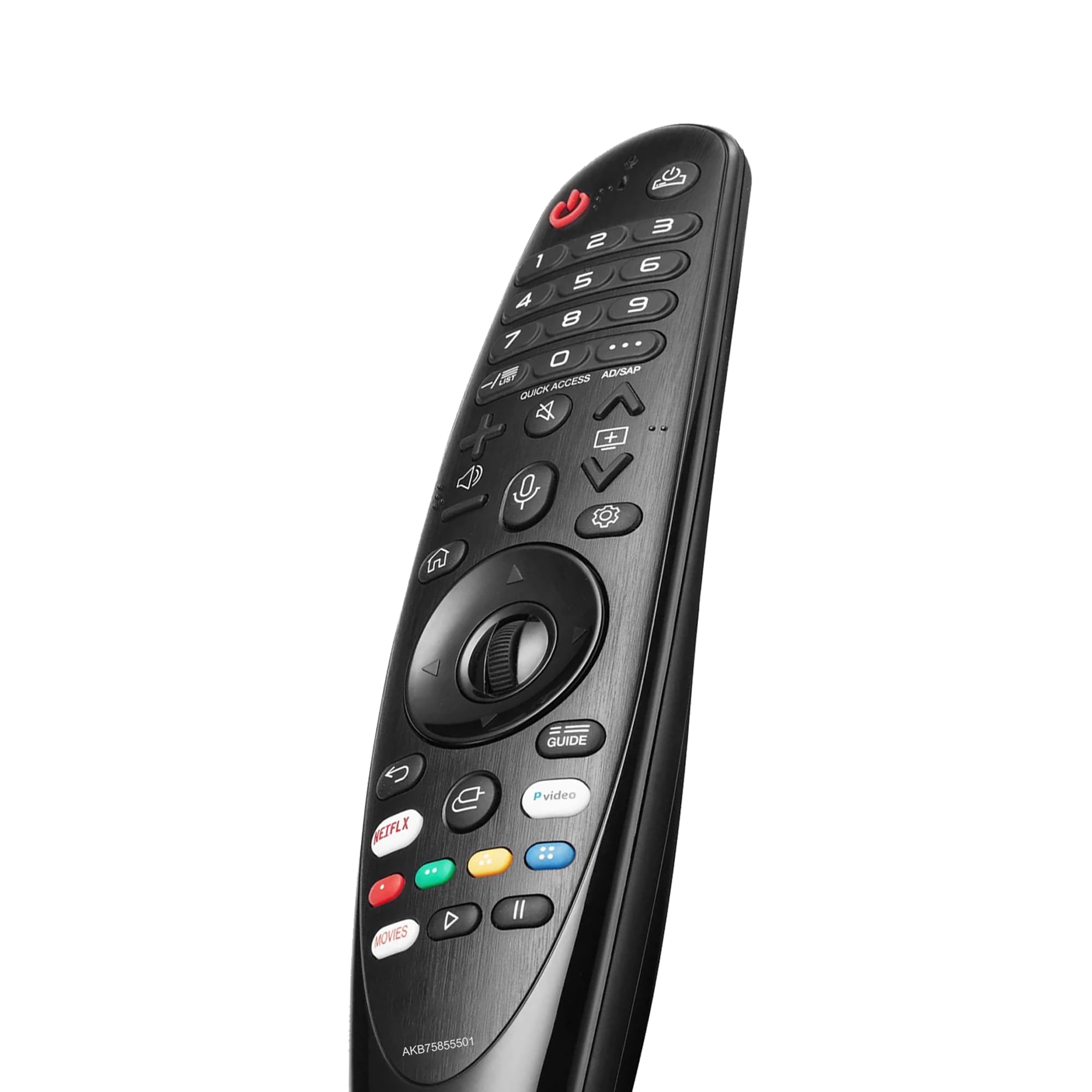 Ersatz für LG Magic Remote MR19BA/MR20GA mit Zeiger und Sprachfunktion Universalfernbedienung Kompatibel mit vielen LG Smart-TV-Modellen Netflix und Prime Video Hot Keys, Google/Alexa