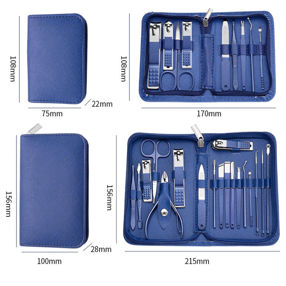 Conjunto para Nail Art e Pedicure – 9/18/26 Peças – Kit de Manicure em Aço Inoxidável com Tesoura, Cortador e Estojo de Viagem | Utensílios de Salão para Uso Doméstico, 18 Peças em promoção! Veja a oferta e mais achadinhos de Ferramentas 7 Hoje é o melhor dia para comprar Conjunto para Nail Art e Pedicure – 9/18/26 Peças – Kit de Manicure em Aço Inoxidável com Tesoura, Cortador e Estojo de Viagem | Utensílios de Salão para Uso Doméstico, 18 Peças com aquele preço maroto! Promoção! Aproveite a oferta! 7