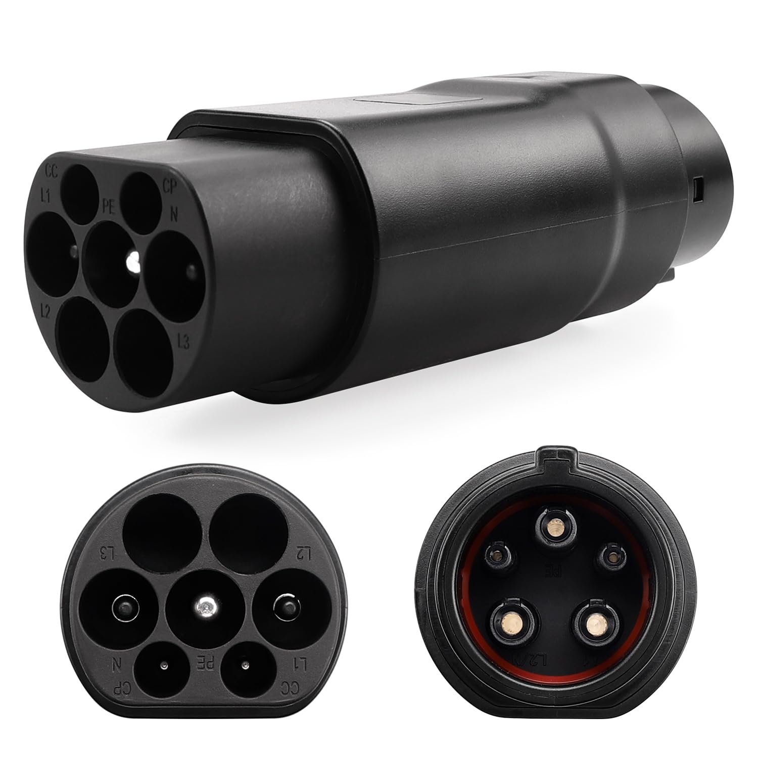 EV + Adaptateur Chargeur Voiture Électrique Shucko à IEC 62196 Type 2