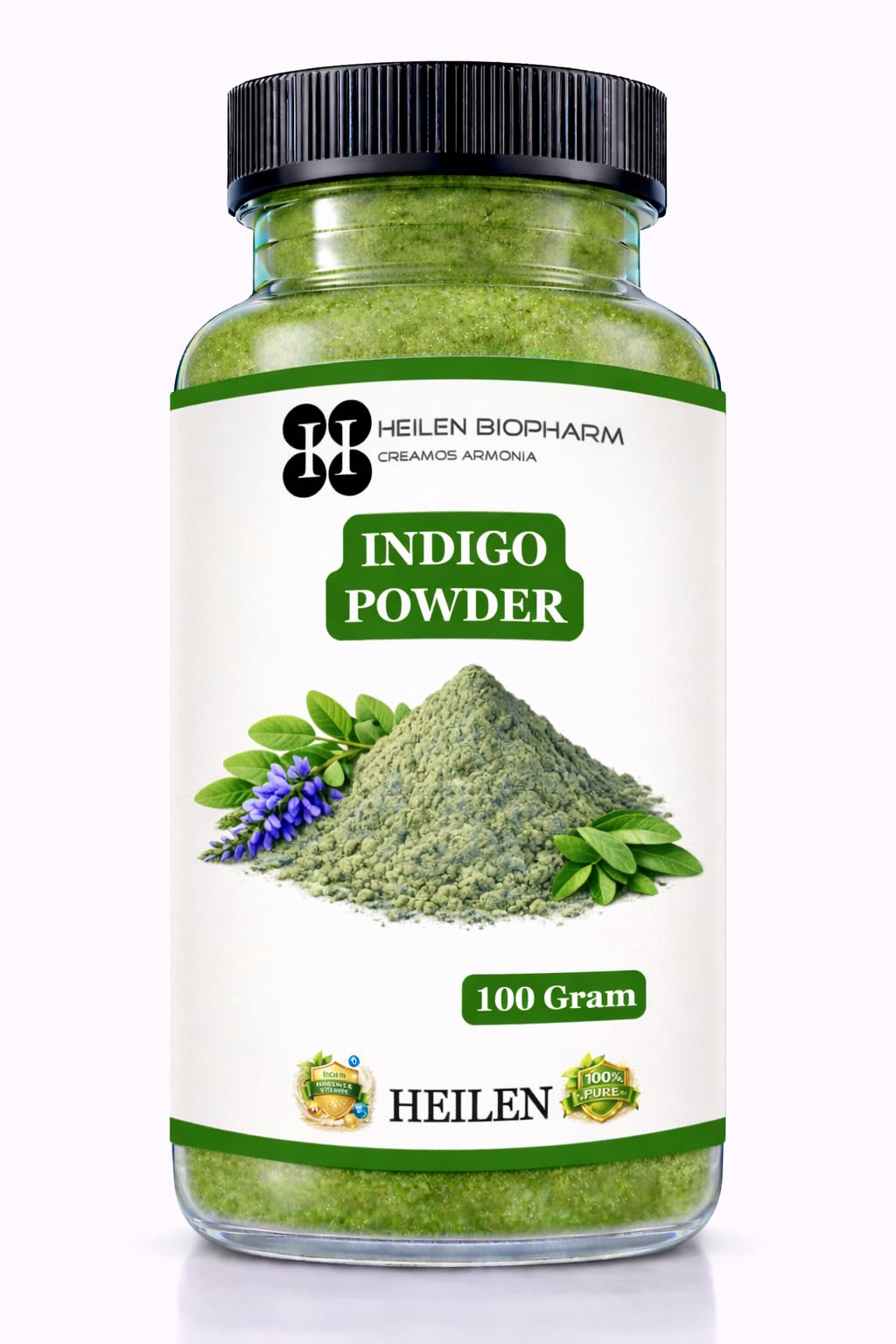 Heilen Biopharm Indigo (Indigofera Tinctoria) Leaves Powder | 100 g | For Gray Hair Coverage & Hair Nourishment | 100% Pure & Natural | No Preservatives | Pack of 1-picture-31
