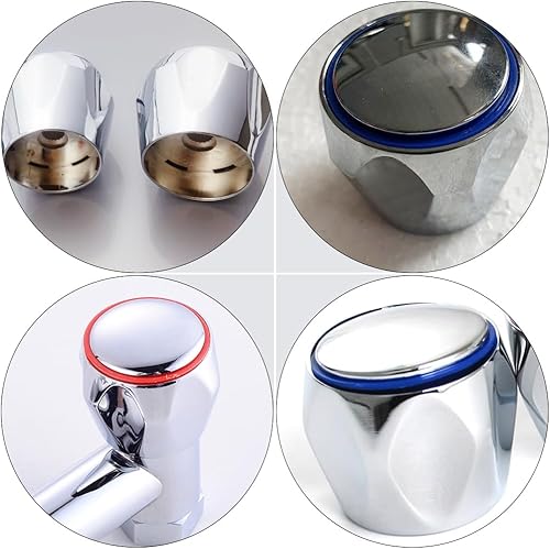 Miniatura 7 de DOITOOL 2 juegos grifo ducha perilla de ducha pomo de ducha reemplazo grifo manija manijas caliente y