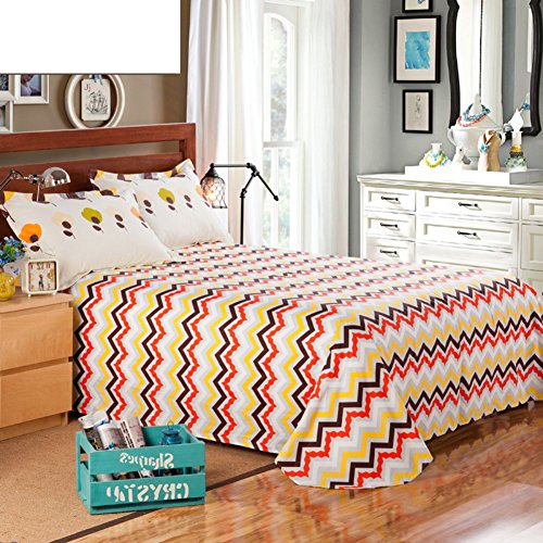 Feuilles de coton de qualité supérieure pour drap de lit double durable