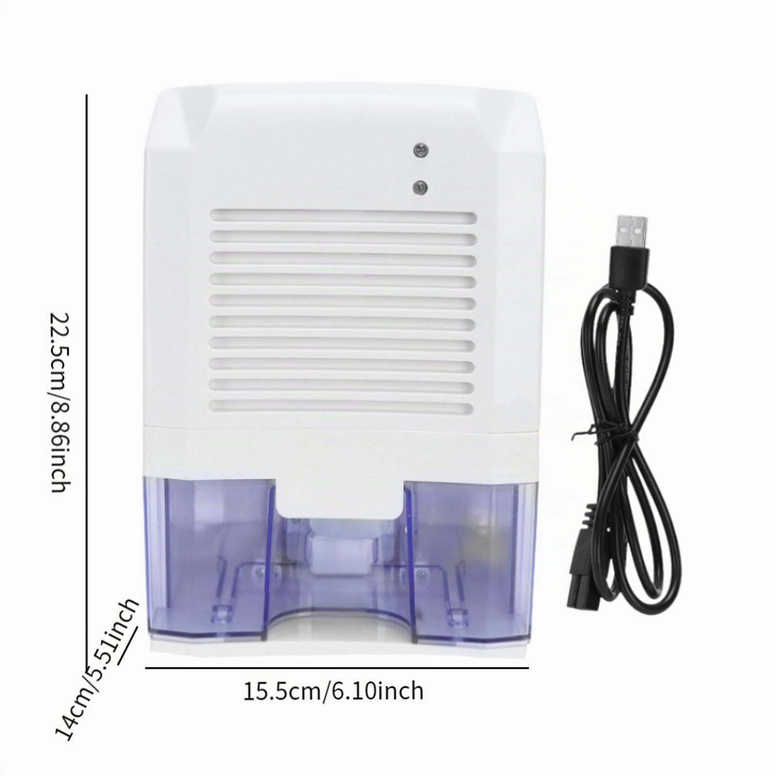 Mini deshumidificador eléctrico, minisecador de Humedad, Ligero, portátil, con Apagado automático, para Dormitorio, guardarropa, lavandería, RV