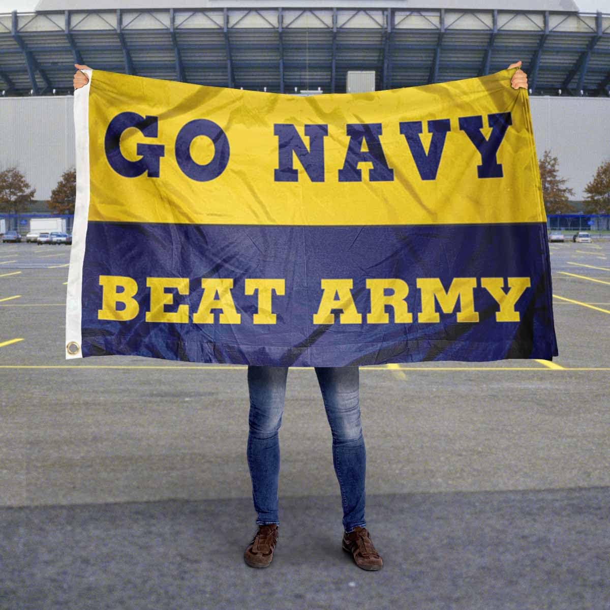 Amazon.com : Go Navy Beat Army Football Banner Flag : Outdoor