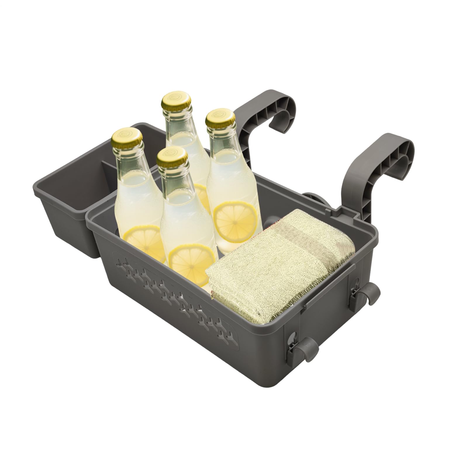 Panier de Rangement au Bord de la Piscine, Panier de Piscine avec Porte-gobelet de Piscine, étagère de Piscine, Accessoires de Piscine Hors Sol, Convient à la Plupart des piscines à Cadre