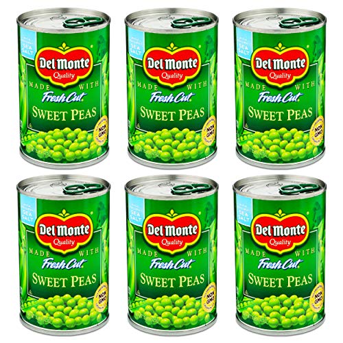 Image of Del Monte Fresh Cut Sweet Peas - with Sea Salt, 15 Ounce (Pack of 6)