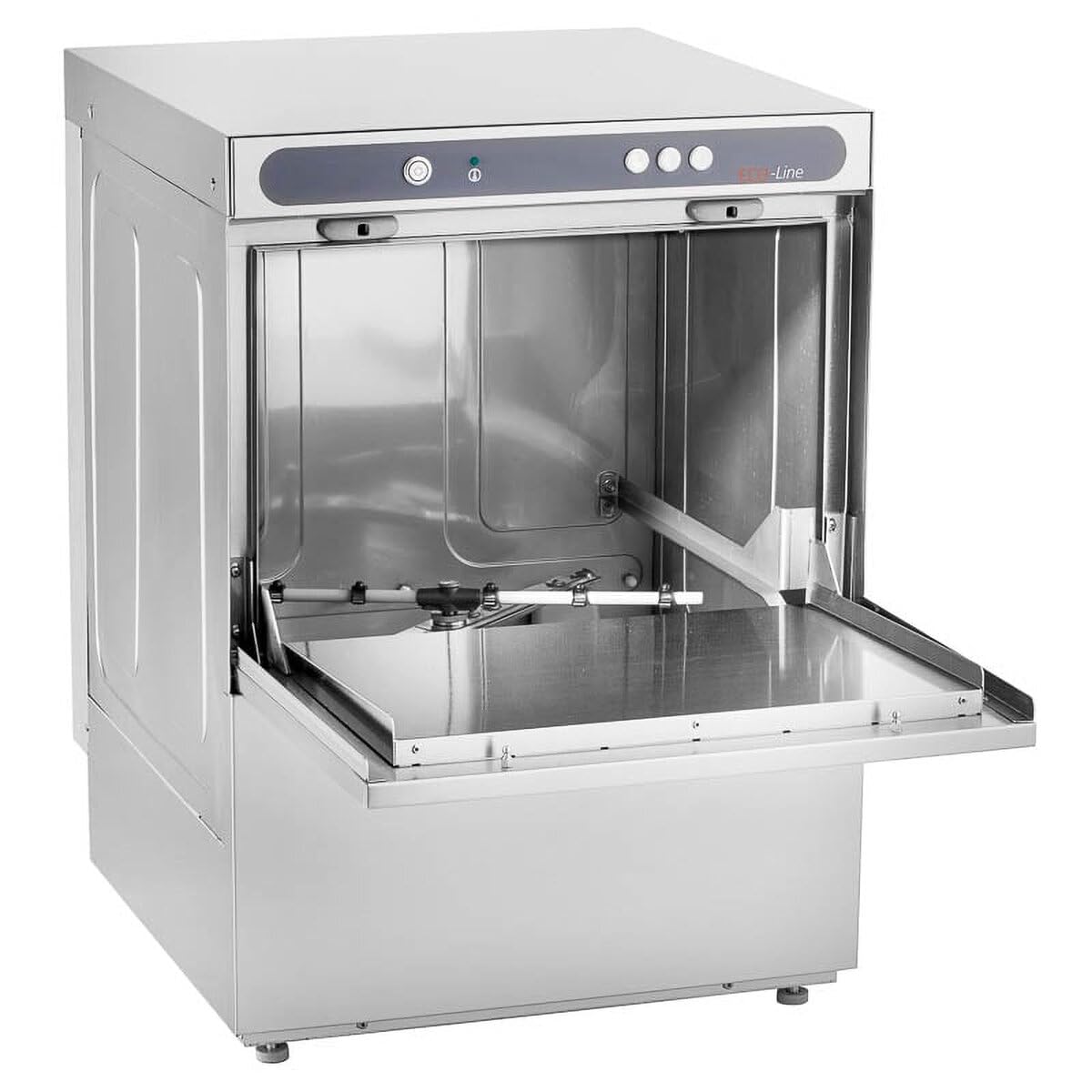 GastroHero ECOLINE-GLSM54S Gläserspülmaschine I 400 V Spülmaschine mit Reiniger- und Klarspüldosierer I Korbmaß 50 cm I Gläserspüler für Gastronomie