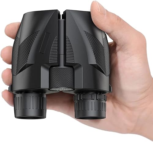 BHVXW Professional Powerful Binoculars 10x25 Mini Pocket Binoculares Roof Telescope with BaK4 Prism for Outdoor Hiking Hunting